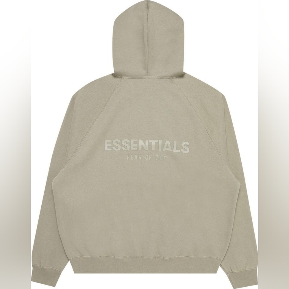 FEAR OF GOD ESSENTIALS PULLOVER HOODIE IN PISTACHIO (SS21)